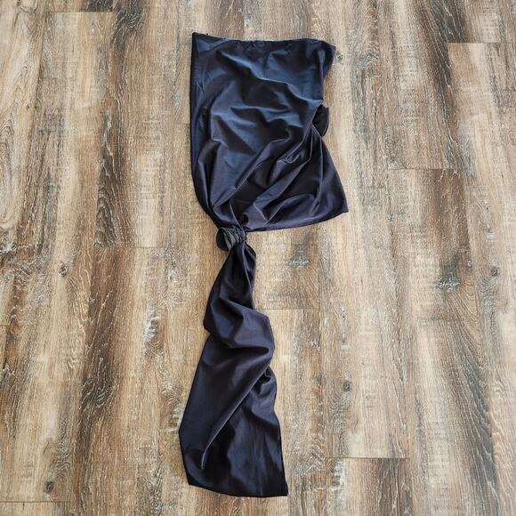 Coperni Rose Detail Bustier Mini Dress in Black Size Medium NWT Sold Out Revolve - Picture 7 of 15